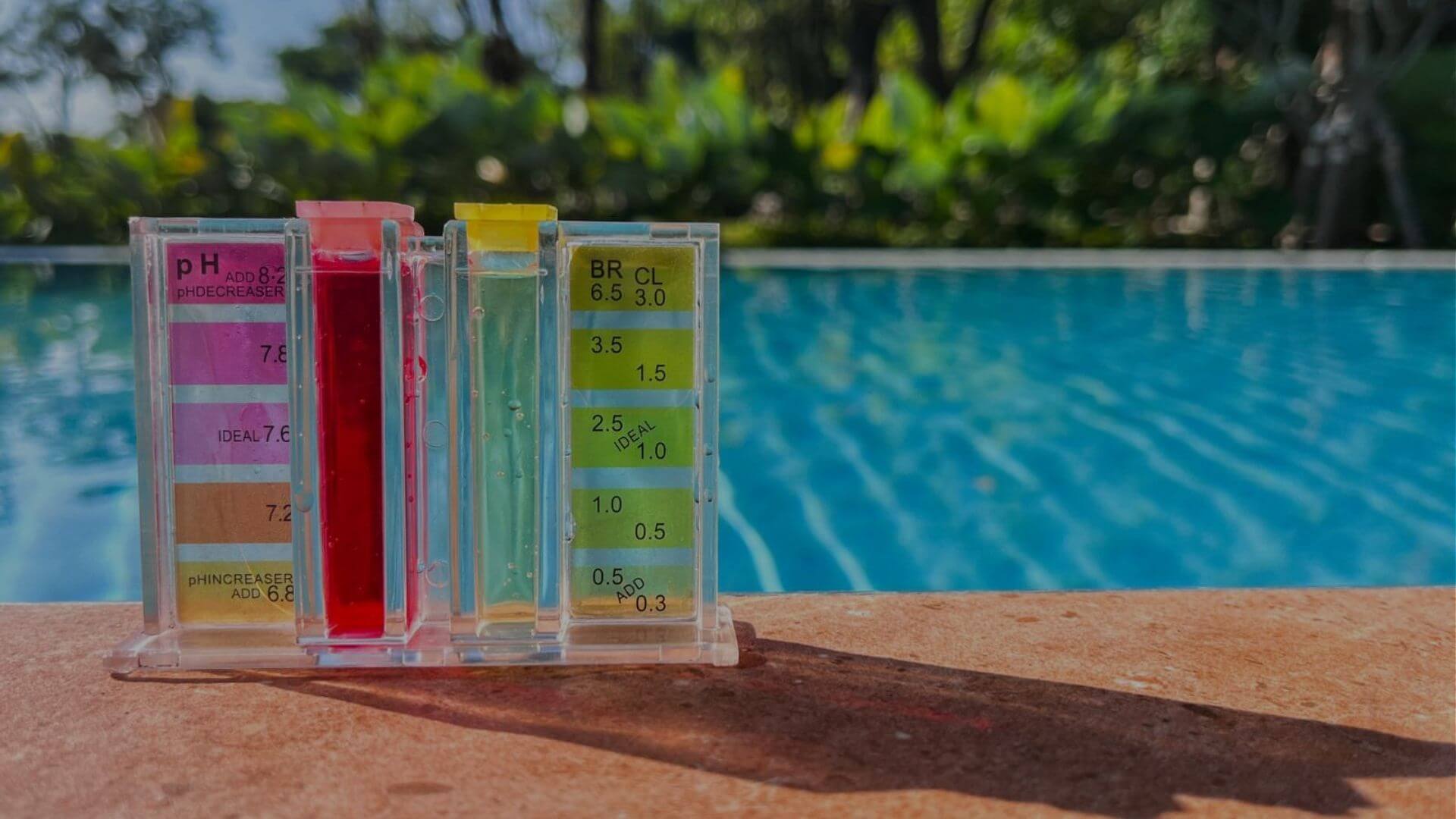 Close-up of pool filter cartridge being removed for cleaning during routine pool maintenance in Brentwood CA